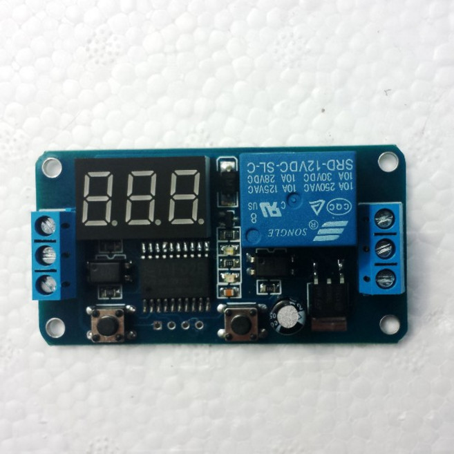 【AI電子】外部觸發延時繼電器模組 12V 時間可調 (D4B5), 1個