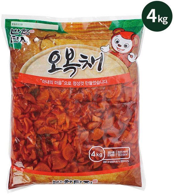 반찬단지 오복채 오복지 무장아찌, 2개, 4kg