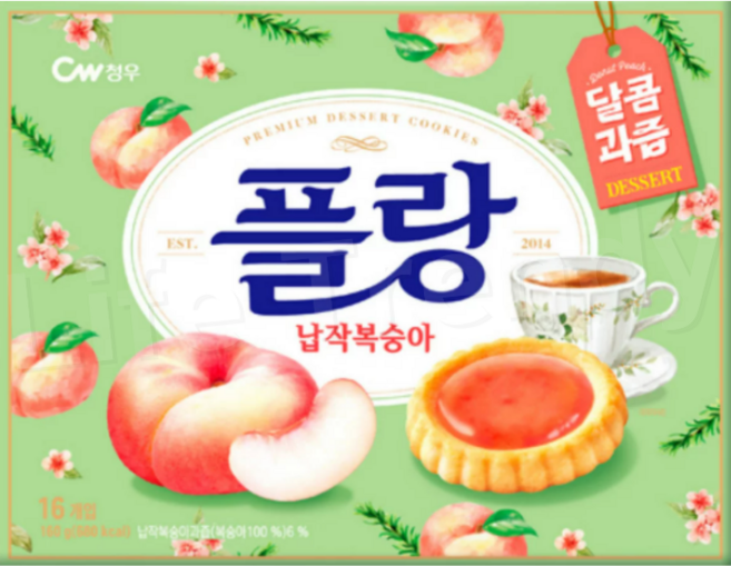 청우 플랑 납작복숭아 임박, 160g