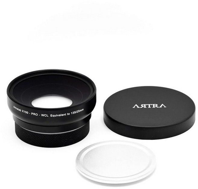 ARTRA LAB X100Pro WCL+ Marco 25mm 와이드 컨버전 렌즈 후지 X100과 호환 블랙