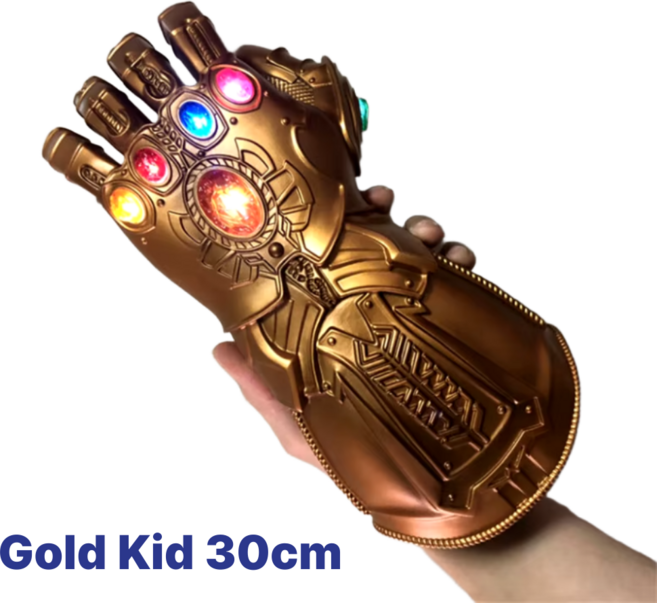 [당일출고] 늘솜 아이언맨 타노스 건틀렛 어벤져스 LED 스톤 장갑, 1개