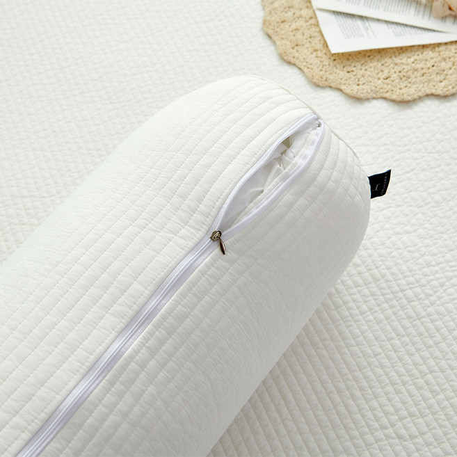 조은자리 안고자는 원형 바디필로우 커버 대형 롱 쿠션 먼지없는 긴 베개 커버, 1, 12 피그먼트 화이트