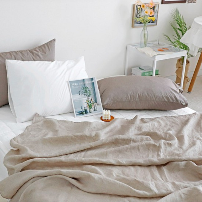 까사베르데 네이처 린넨 여름 간절기 홑이불 5color, 베이지