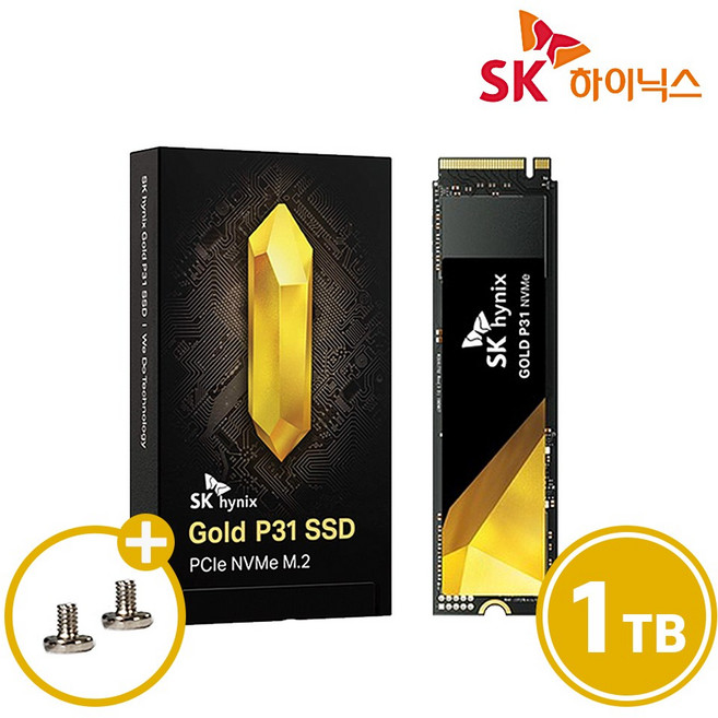SK hynix _SKHynix Gold P31 M.2 NVMe SSD 1TB [고정나사 증정], _M.2 NVMe_