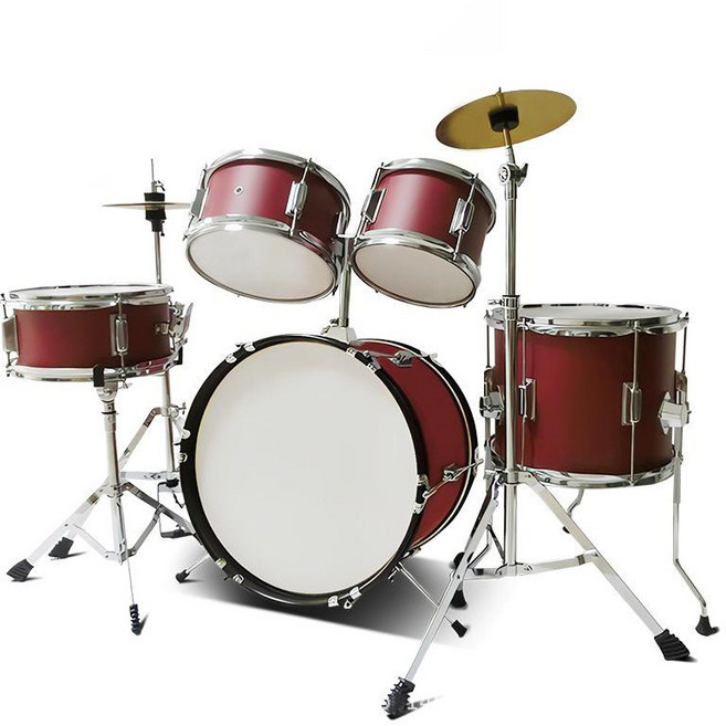 이스턴 코리아 미니 드럼 세트 어쿠스틱 5기통 2심벌 BD5 정품 추천, 와인래드(WR), 1개
