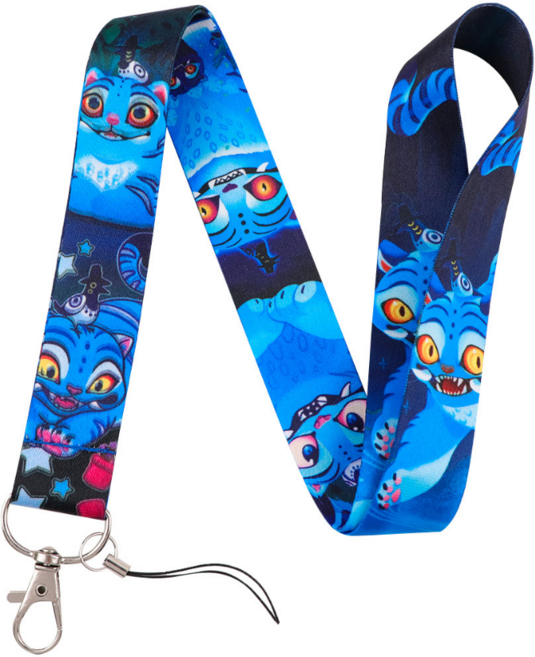타임컴퍼니 케이팝데몬헌터스 목걸이줄 핸드폰 스트랩 고리 분실방지, 1개, 블루
