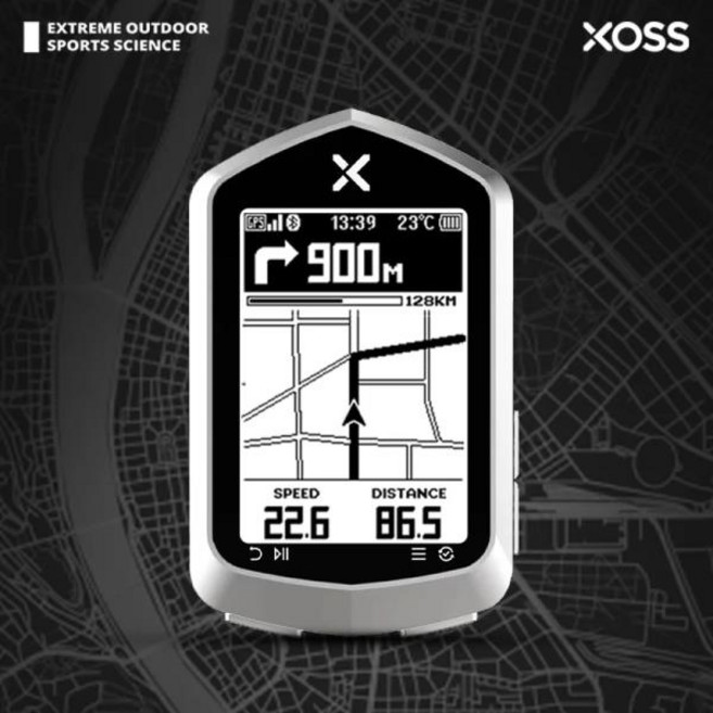 자전거속도계 XOSS NAV 플러스 자전거 컴퓨터 무선 사이클링 GPS 속도계 지도 내비게이션 방수 블루투스 ANT + 케이던스 속도, 01 NAV Plus, 1개