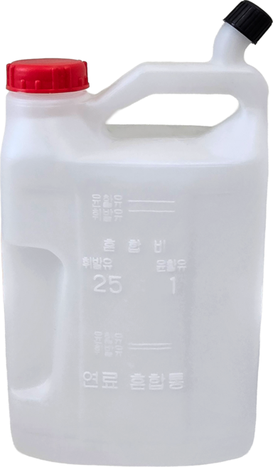 국산 연료혼합통 국산 혼합통 뚜껑2개 엔진오일, 1개