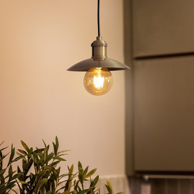 노랑조명 LED 아이온 레일 펜던트 조명 빈티지 카페 식탁등 인테리어 미니 갓 줄조명 식탁등 레일조명, 2. 로즈골드 화이트, 눈꽃 에디슨 G95 1.8W 전구색(노란 불빛), 1개