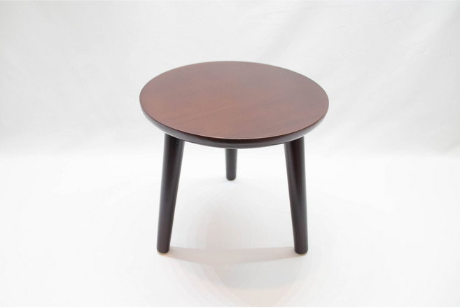 센에코 원형 화분 받침대 스탠드 원목 인테리어 거실 다이 정리대 다육이 선반 걸이대 진열대 거치대, 1개, 월넛 - 미니