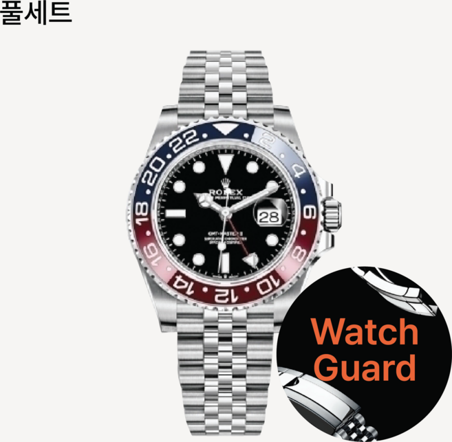 워치가드 (명품시계 보호필름) - 롤렉스 GMT Master 2 쥬빌레 풀세트 Ref116710BLRO 126710BLRO 116710BLNR등