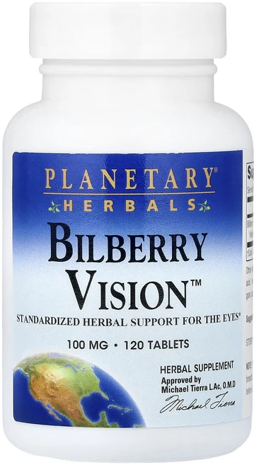 프리미엄상품 Planetary Herbals Bilberry Vision™ 100mg 120정 끝내주게잘나가는상품, PlanetaryHerbalsBilberryVision, 1개 - 쿠팡