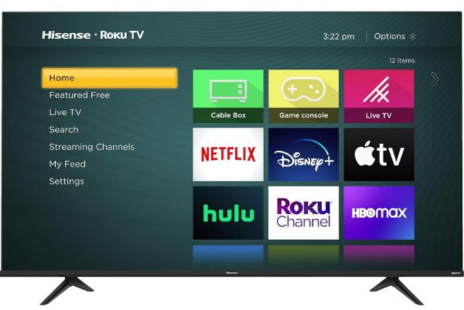 알렉사 호환 Hisense 50인치 R6090G Roku 4K UHD 스마트 TV (50R6090G 2020년 모델), 43 in, TV only