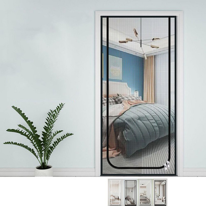 안전문 지퍼방충문 칸막이 현관문 현관방충문 120x220cm 방묘문, 1개
