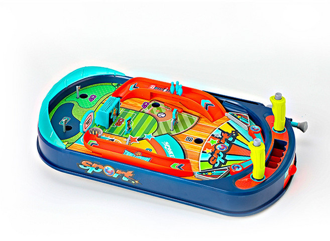 Sports GROUND! 彈珠遊戲機 兒童益智玩具 親子互動, 1個, 多合一彈珠遊戲機16顆珠子