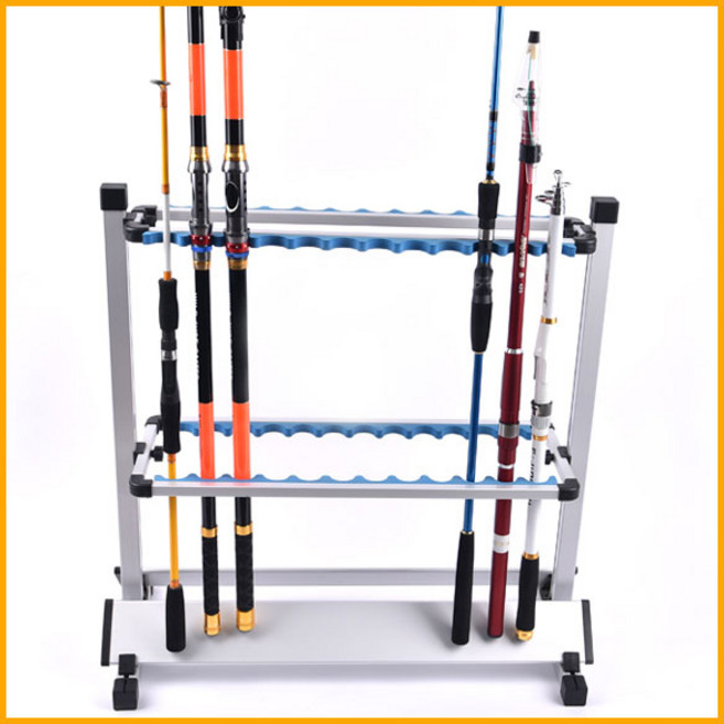 나꾼피싱/ IM-153 알루미늄 낚시대진열대(24대)낚시대거치대 로드거치대, 24대