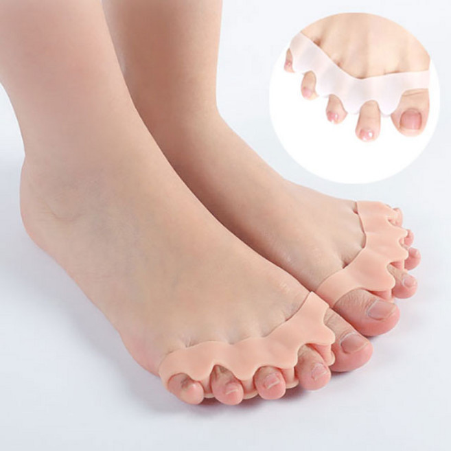 1+1 실리콘 발가락링 발가락교정기 성인용 엄지 새끼 약지 남녀공용 교정, 2세트, 2세트