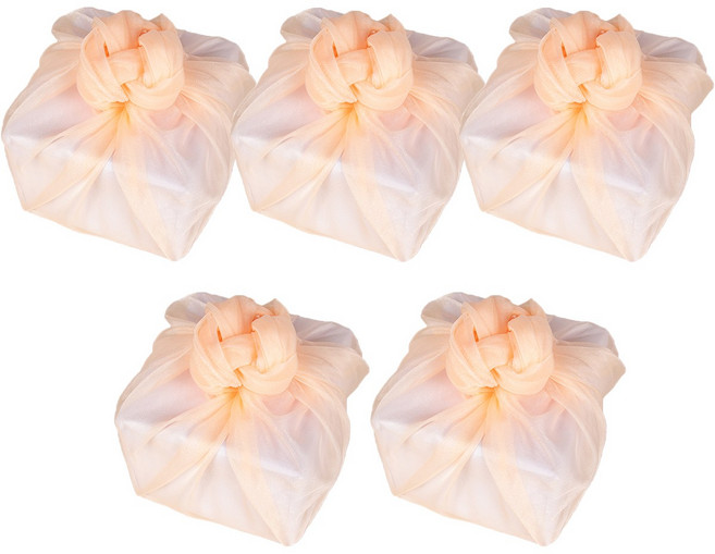 보자기천국 크리스탈 보자기 90cm 5장묶음 30가지색상, 2 연살구