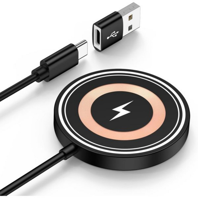 삼성 자기 무선 충전기 충전 패드 빠른 갤럭시 S26 울트라S25 울트라S24 FES23 울트라S22 15와트 마그세이프 안드로이드 USBCA 호환 구글 픽셀 10 프로 XL, Black-5
