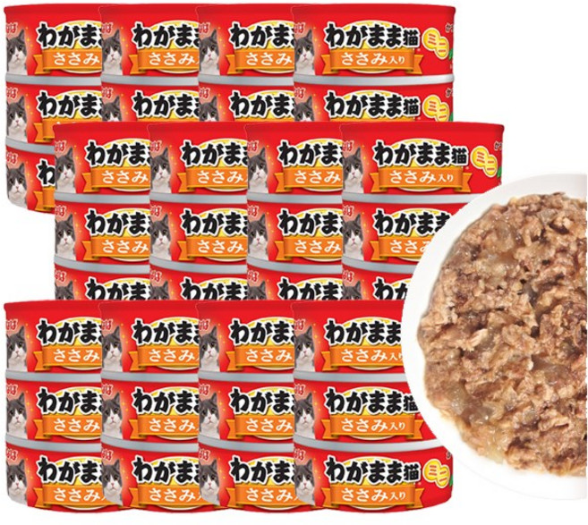 이나바 와가마마 네코 미니 고양이 참치캔, 36개, 60g, 닭가슴살