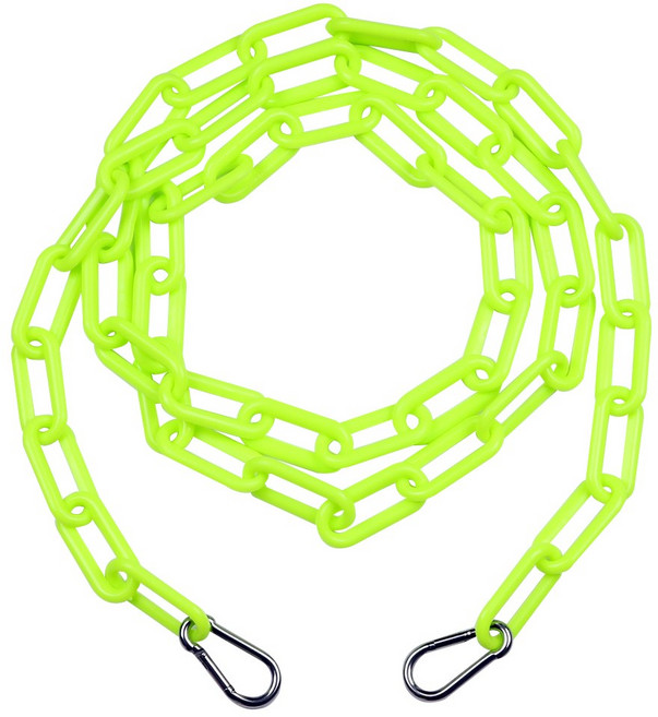 카라비너 플라스틱 체인, 1개, 형광