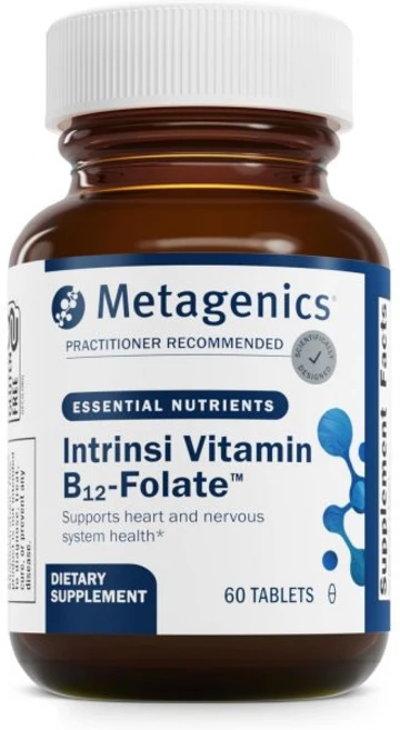 Metagenics Intrinsi Vitamin B12-Folate - Nervous System & Heart Health Support* - with Intrinsic F, 60 Count (Pack of 1), 1개 - 쿠팡