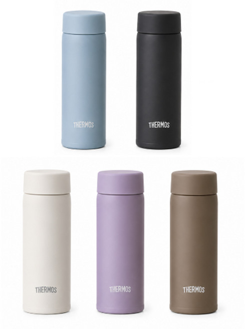 써모스 미니 텀블러 휴대용 보온 보냉 진공단열 머그 물병 물통, 1개, 150ml, 스모크블랙