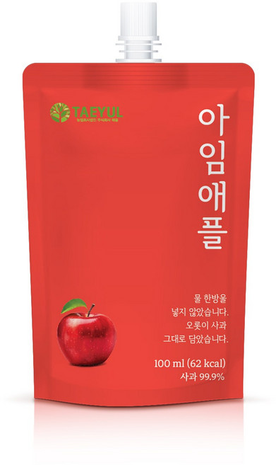 아임애플 실속형 60팩, 100ml, 60개, 사과즙