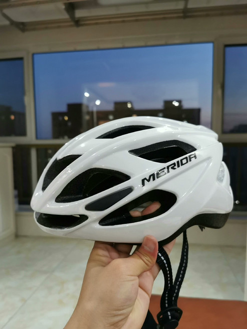 MERIDA 騎行頭盔 公路車 山地車 自行車 一體成型 通風透氣 超輕 240g, 1個