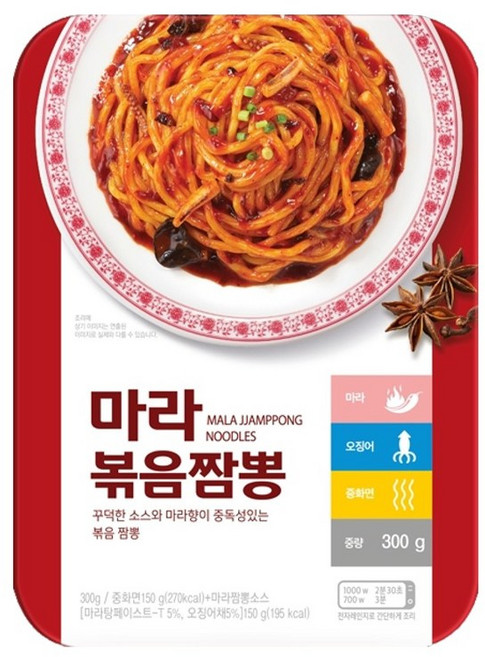 마라볶음짬뽕, 300g, 3개