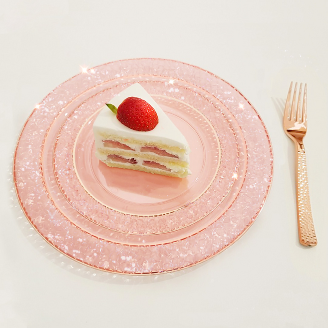 쓱싹 플라스틱 샤이니 다회용 파티 테이블세트, 1세트