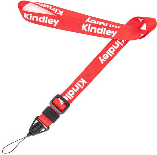 킨들리 휴대폰 스트랩 목걸이줄, 1개, 레드