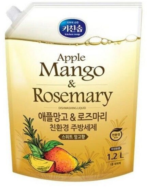 무궁화 애플망고로즈마리 주방세제 1.2L 리필. x 12개(1BOX), 1개