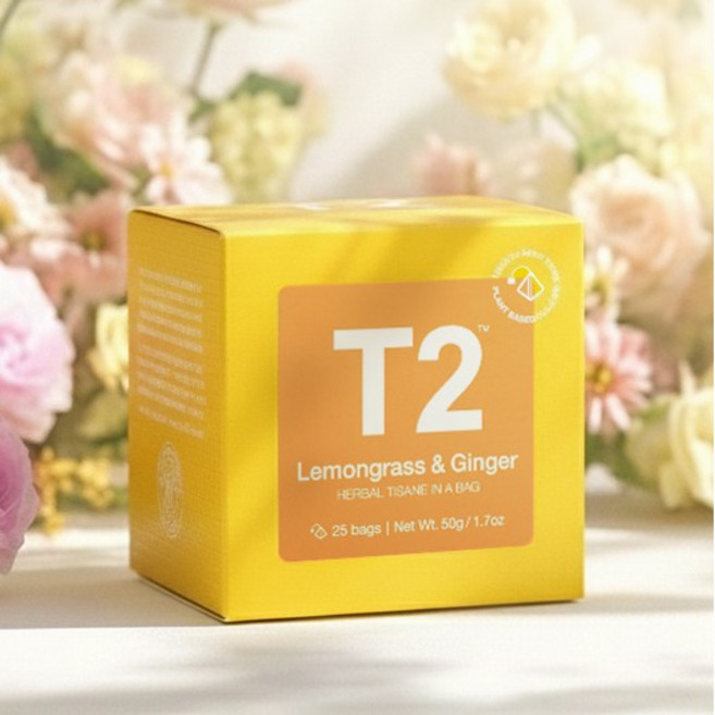 T2 레몬그라스진저 티백, 1박스, 25개입, 1박스, 50g