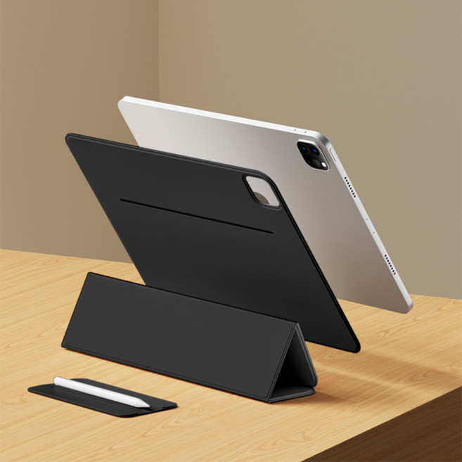 iPad Pro 11 용 스마트 커버 iPad Pro 13 M4 12.9 2022 용 2024 태블릿 케이스 Air 13 11 M3 Air 7 6 세대 마그네틱 클립, Pro 11 2nd 2020, 1개