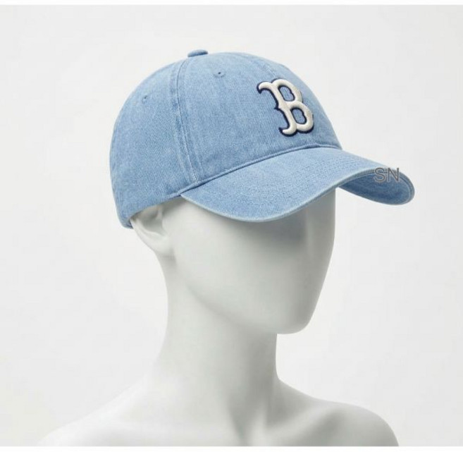MLB 데님 언스트럭쳐 볼캡 BOS L.스카이 블루, F