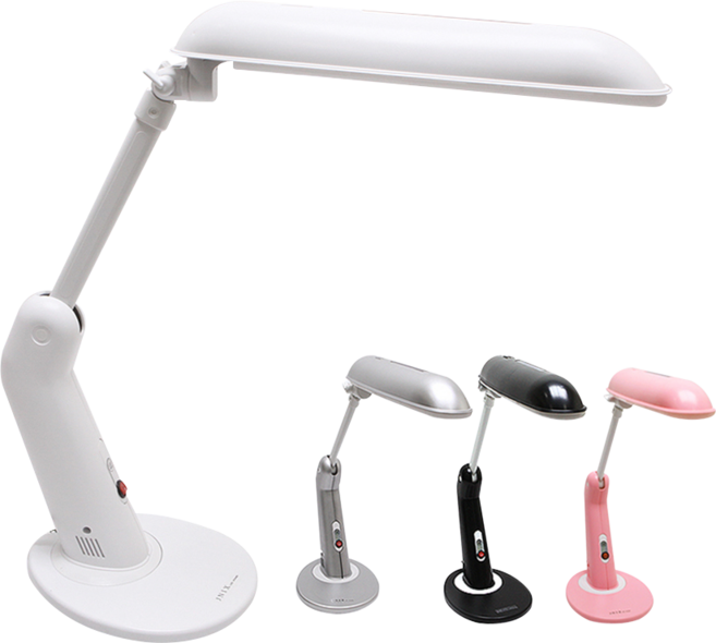 학습용 LED 스탠드 탁상용 업무용 공부용 블랙 화이트 실버 핑크, 2700블랙