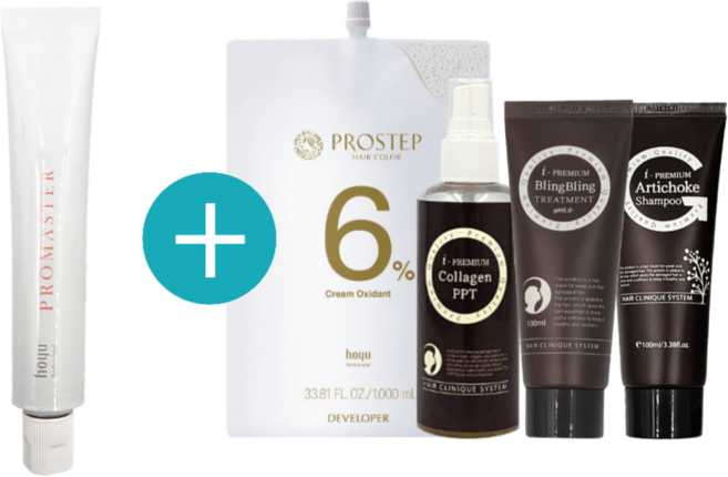 오다니 호유 프로마스터 염색약 멋내기 패션컬러 80 g 2제 무상증정, 1개, MT-10/12(모노톤)