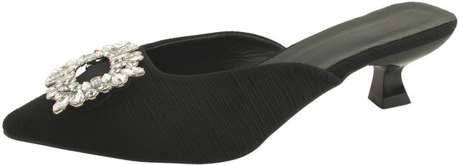 큐빅 블링 스틸레토힐 미들힐 뮬 블로퍼