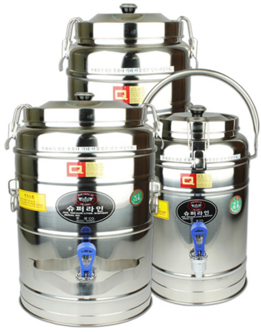 우성금속 대용량 스텐 보온보냉물통 업소용 행사용, 보온보냉물통 6호