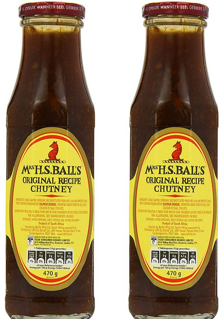 Mrs H.S. Balls 오리지널 리시피 처트니 470g 2팩 Chutney, 2개