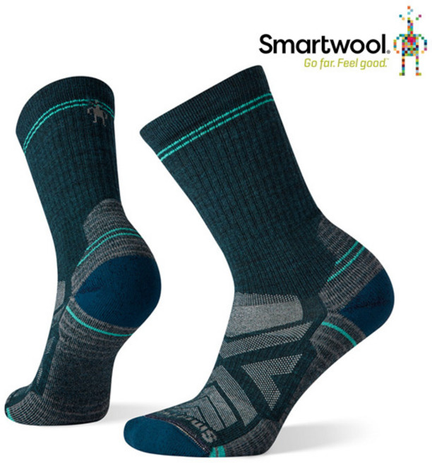 [스마트울] W Hike Light Cushion Crew Socks 여성 양말 - TWILIGHT BLUE, S 210~235, 1개