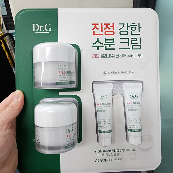 7위 - 닥터지 레드 블레미쉬 클리어 수딩크림 50ml(2ea)+10ml(2ea) 시카 수분 진정, 120ml, 1개