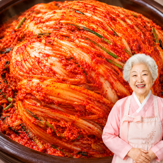 [국산1위김치] 백화점 왕가할매 무조건단골 명품 배추김치, 1박스, 2kg