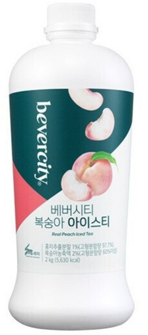 세미 후루티 복숭아향 아이스티 시럽 2kg/카페, 2kg, 1개