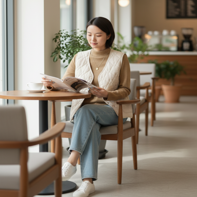 엄군마켓 양모퀄팅조끼 누빔 베스트 보온