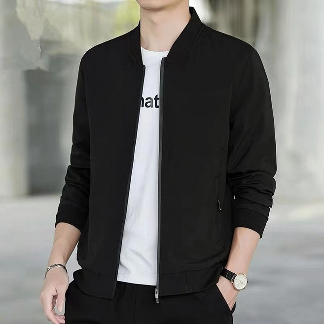 男士春秋棒球外套 新款寬鬆休閒夾克