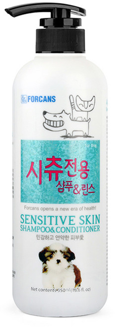 포켄스 뉴 포비스 시츄 전용 샴푸 앤 린스, 550ml, 1개