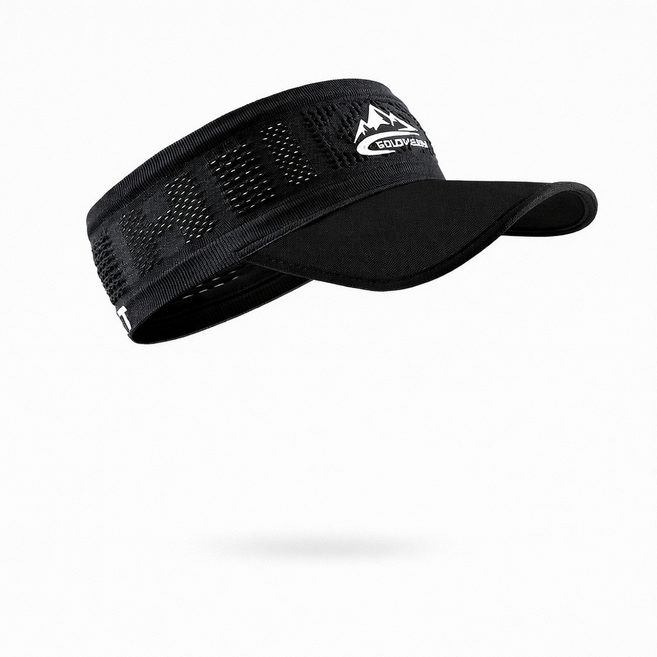 스포츠 썬캡 메쉬 통풍 자외선차단 남녀공용 여름 운동 모자, 1개, 블랙