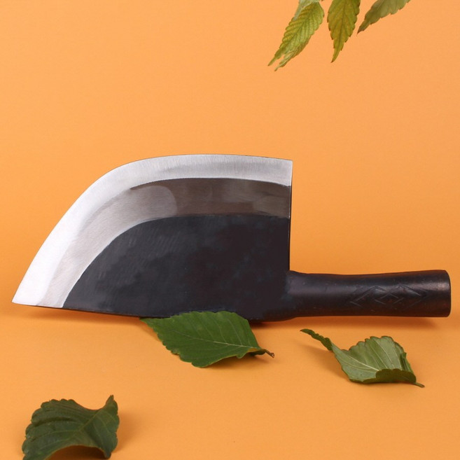 백년칼 무쇠칼 식칼 데바 대바 뼈 자르는 칼 생선칼, 중(1.3kg)